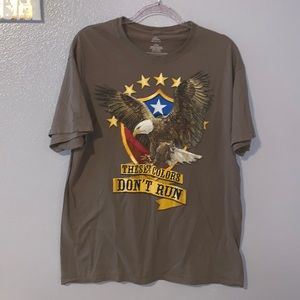 Celebrate Patriotic USA these colors don’t run brown short sleeve shirt